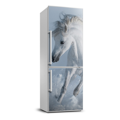 Samolepící nálepka na ledničku Bílý kůň