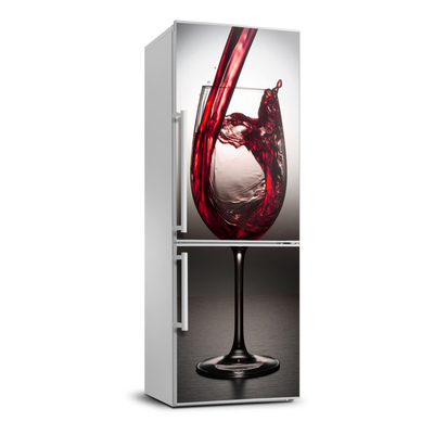 Nálepka na ledničku fototapeta Červené víno