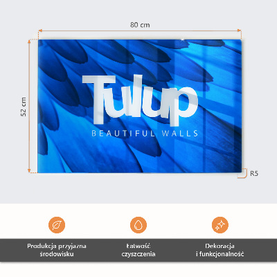 Skleněná deska do kuchyně Tulipány na pozadí zelených listů