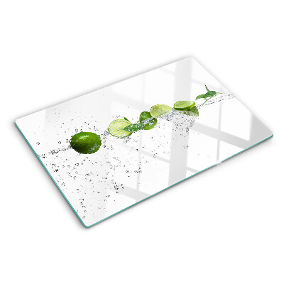 Skleněná deska do kuchyně Citrony ve vodě