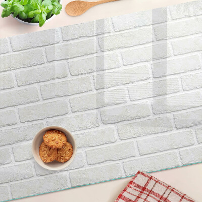 Skleněná deska do kuchyně Cihlová zeď