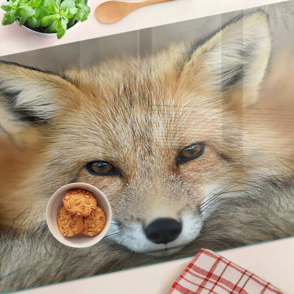 Skleněné krájecí prkénko Mladá liška obecná
