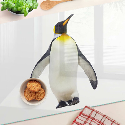 Skleněná krájecí deska Tučňák na ledě