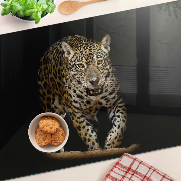 Krájecí prkénko skleněné Leopard v pohybu