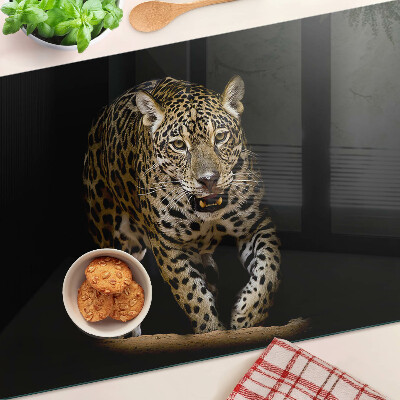 Krájecí prkénko skleněné Leopard v pohybu