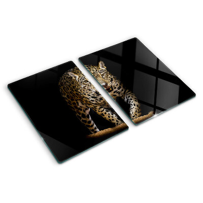 Krájecí prkénko skleněné Leopard v pohybu