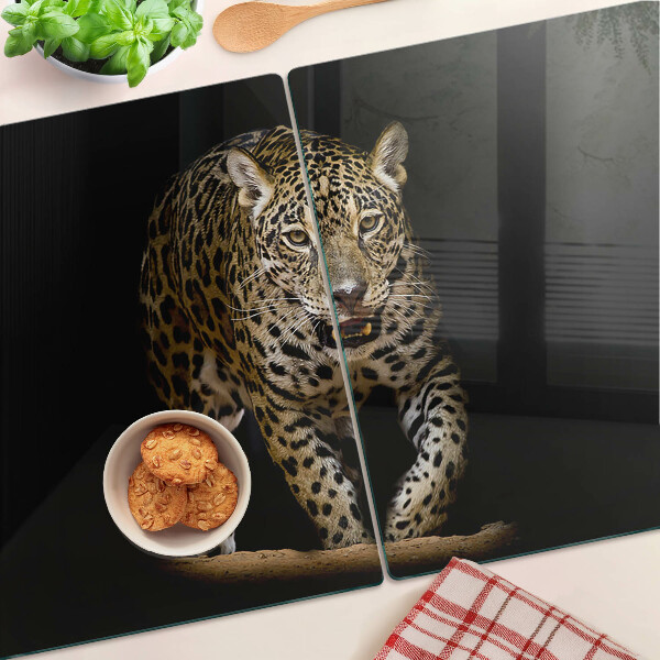 Krájecí prkénko skleněné Leopard v pohybu
