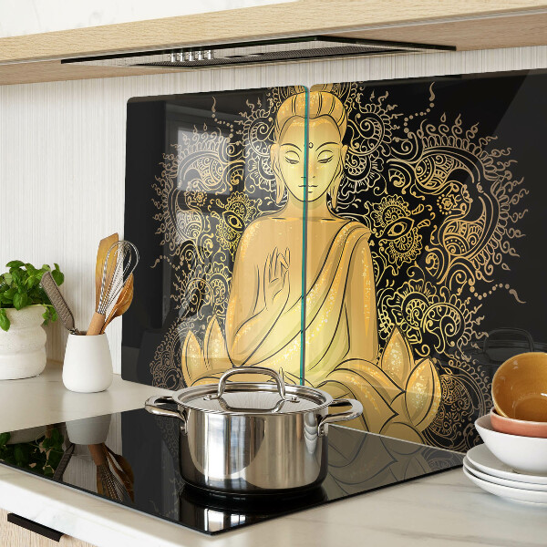 Skleněná krájecí deska Buddha v meditaci
