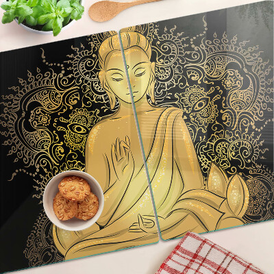 Skleněná krájecí deska Buddha v meditaci