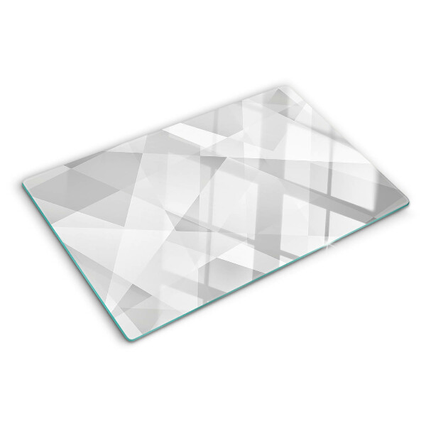Skleněná krájecí deska Geometrie v odstínech šedé