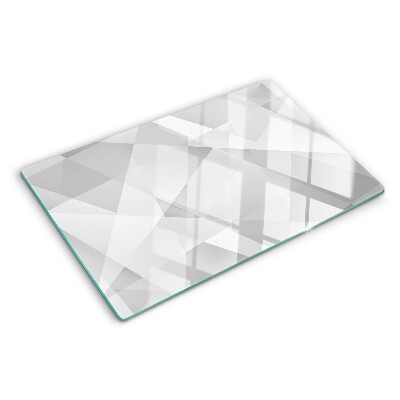Skleněná krájecí deska Geometrie v odstínech šedé