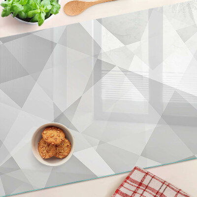 Skleněná krájecí deska Geometrie v odstínech šedé