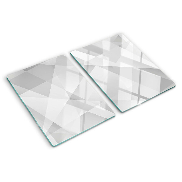 Skleněná krájecí deska Geometrie v odstínech šedé