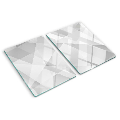 Skleněná krájecí deska Geometrie v odstínech šedé