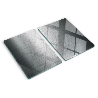 Skleněná krájecí deska Metalický efekt kartáčované oceli