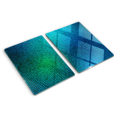 Skleněná krájecí deska Barevný gradient v odstínech modré