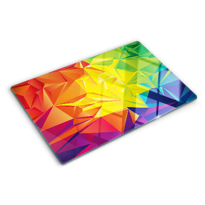 Skleněná deska do kuchyně Barevná geometrie