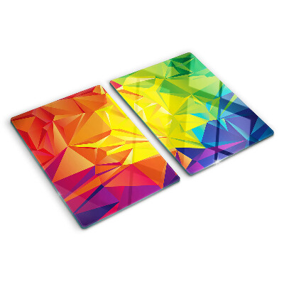 Skleněná deska do kuchyně Barevná geometrie