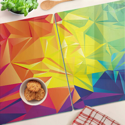 Skleněná deska do kuchyně Barevná geometrie
