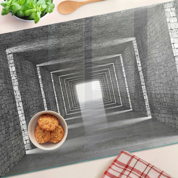 Skleněná deska do kuchyně Iluze hloubky v architektuře