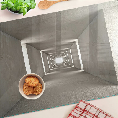 Skleněná krájecí deska Geometrický interiér s efektem hloubky
