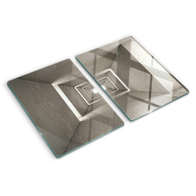 Skleněná krájecí deska Geometrický interiér s efektem hloubky