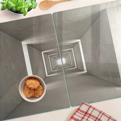 Skleněná krájecí deska Geometrický interiér s efektem hloubky