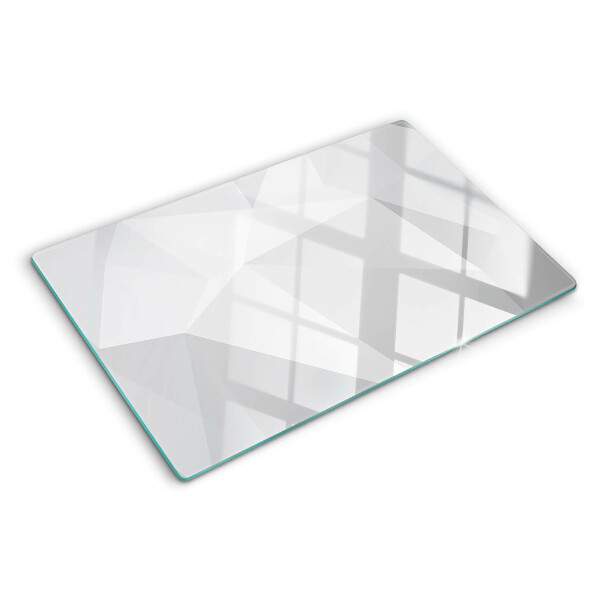 Skleněná krájecí deska Geometrické tvary v odstínech šedé