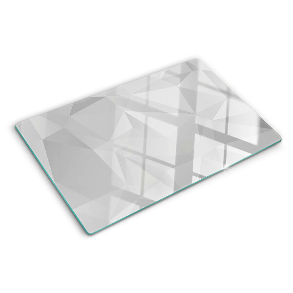 Skleněná krájecí deska Geometrie v odstínech šedé