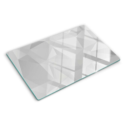 Skleněná krájecí deska Geometrie v odstínech šedé