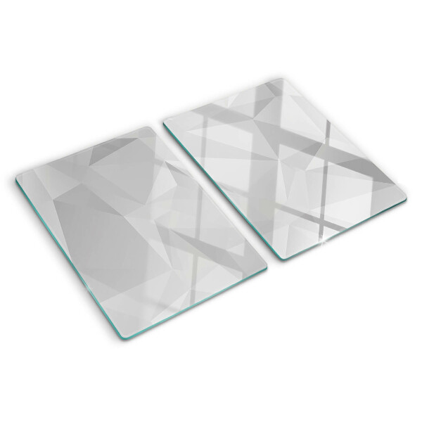 Skleněná krájecí deska Geometrie v odstínech šedé