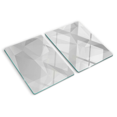 Skleněná krájecí deska Geometrie v odstínech šedé