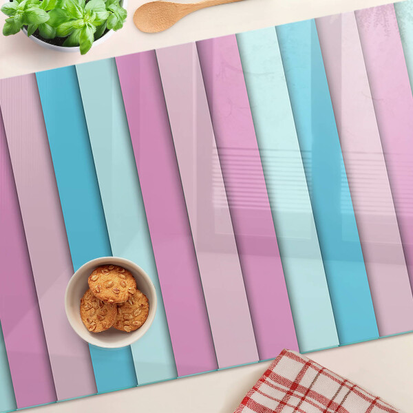 Skleněná krájecí deska Geometrie v pastelových barvách