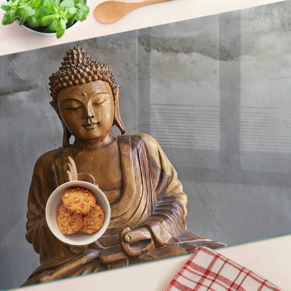 Skleněné krájecí prkénko Buddha v meditaci