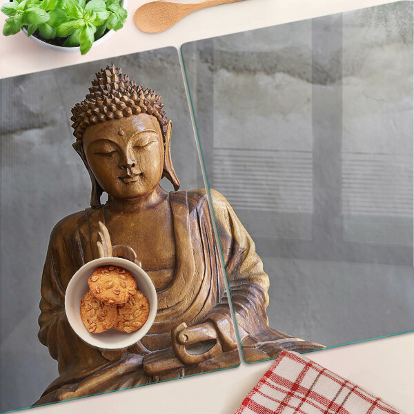 Skleněné krájecí prkénko Buddha v meditaci
