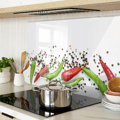 Skleněné krájecí prkénko Paprika a pepř