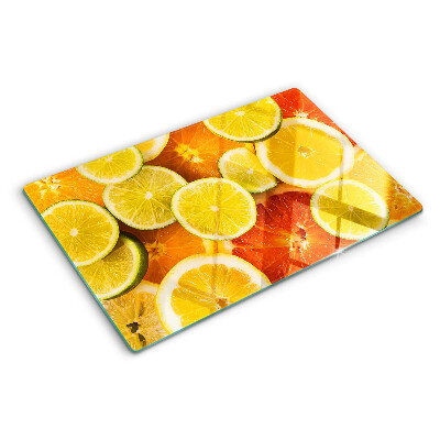 Skleněná krájecí deska Citrusové plody a citrusové plody