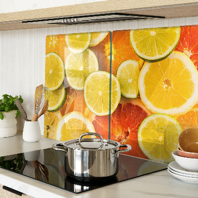 Skleněná krájecí deska Citrusové plody a citrusové plody