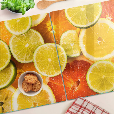 Skleněná krájecí deska Citrusové plody a citrusové plody