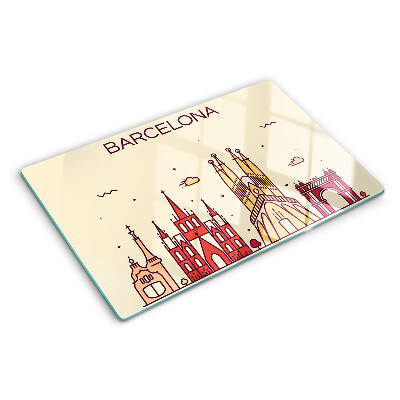 Skleněná deska do kuchyně Barcelona a její architektura