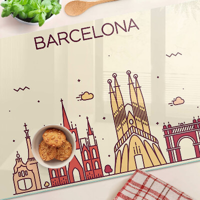 Skleněná deska do kuchyně Barcelona a její architektura