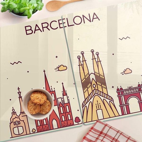 Skleněná deska do kuchyně Barcelona a její architektura