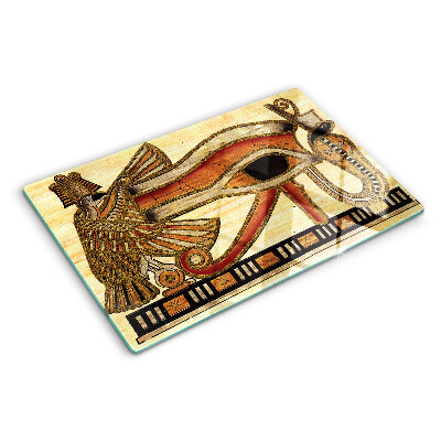 Skleněná krájecí deska Motiv egyptských hieroglyfů