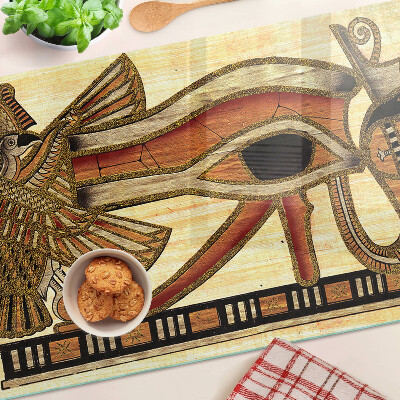 Skleněná krájecí deska Motiv egyptských hieroglyfů