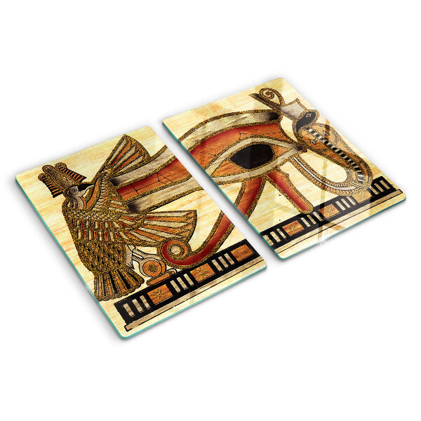Skleněná krájecí deska Motiv egyptských hieroglyfů