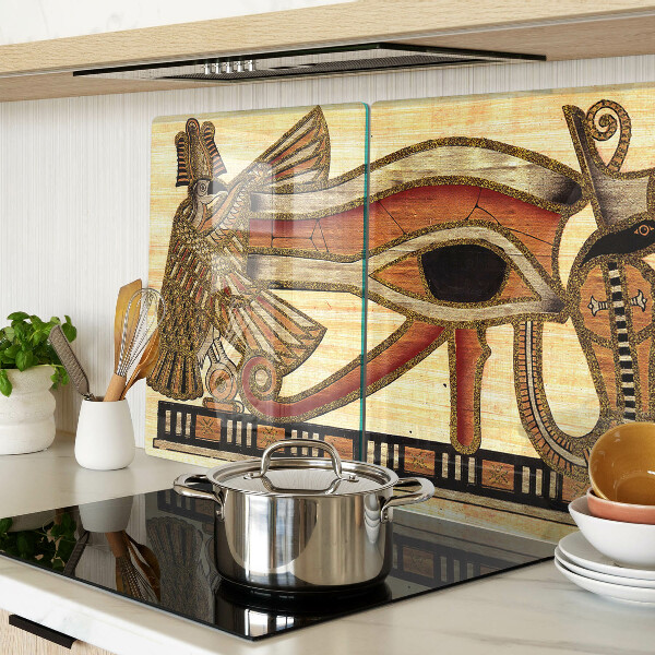 Skleněná krájecí deska Motiv egyptských hieroglyfů
