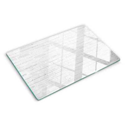 Skleněné krájecí prkénko Cihlová zeď v minimalistickém stylu