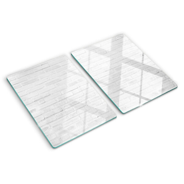 Skleněné krájecí prkénko Cihlová zeď v minimalistickém stylu