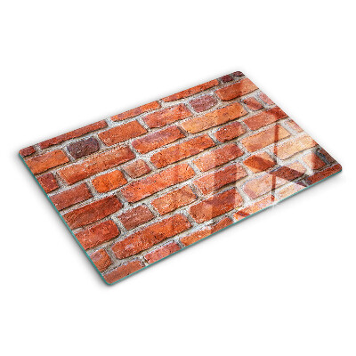 Skleněné krájecí prkénko Cihlová zeď
