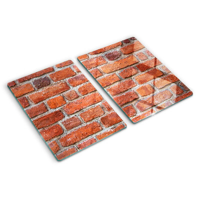 Skleněné krájecí prkénko Cihlová zeď